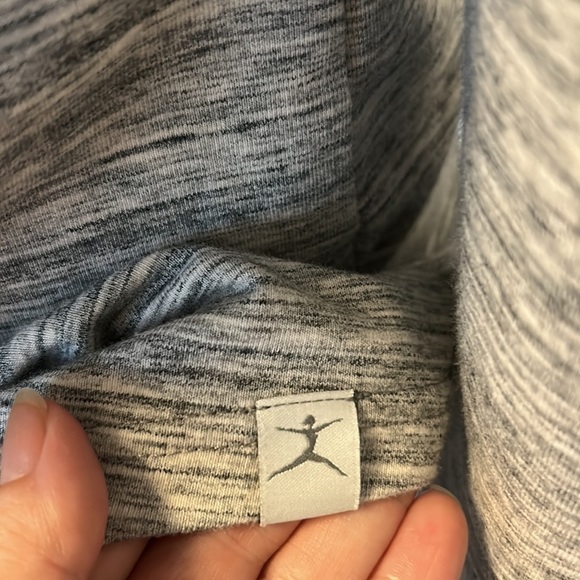 Danskin Women's Wrap Cardigan Heathered Grey Cowl Neck Stretch Size Small - Picture 6 of 6